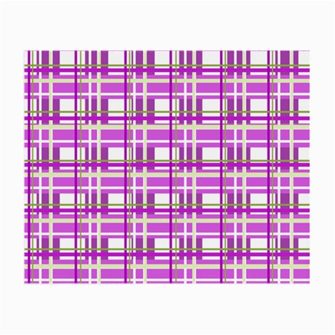 Purple plaid pattern Small Glasses Cloth from ArtsNow.com Front
