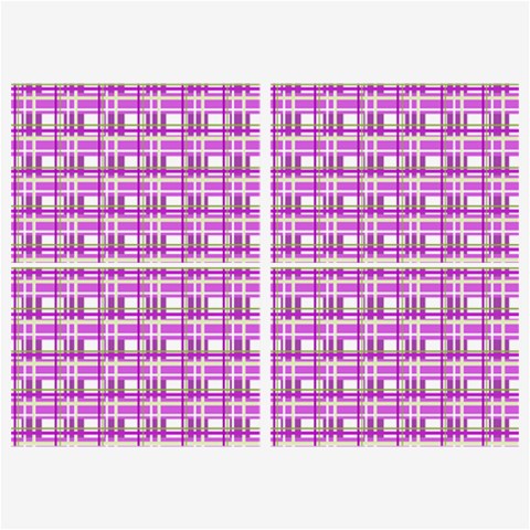Purple plaid pattern Belt Buckles from ArtsNow.com Front