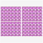 Purple plaid pattern Belt Buckles