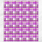 Purple plaid pattern Canvas 8  x 10 