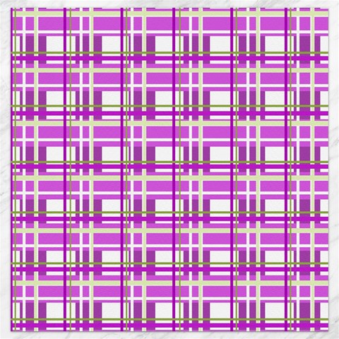 Purple plaid pattern Canvas 12  x 12   from ArtsNow.com 11.4 x11.56  Canvas - 1
