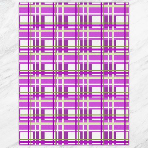 Purple plaid pattern Canvas 12  x 16   from ArtsNow.com 11.86 x15.41  Canvas - 1