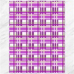 Purple plaid pattern Canvas 12  x 16  