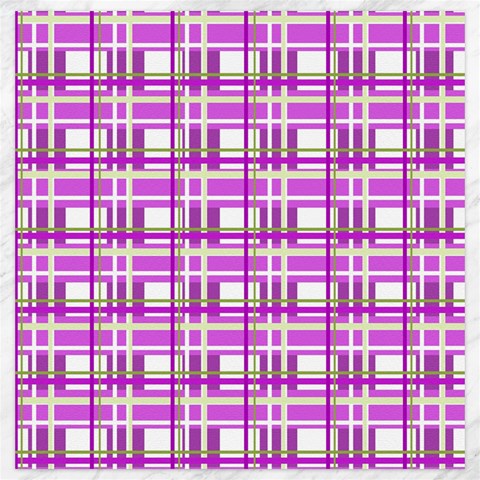 Purple plaid pattern Canvas 20  x 20   from ArtsNow.com 19 x19.27  Canvas - 1