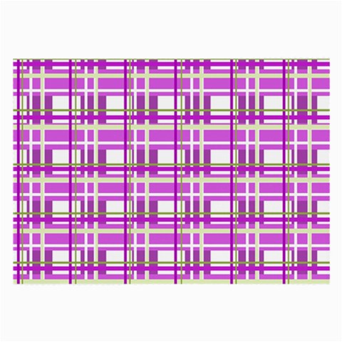 Purple plaid pattern Large Glasses Cloth from ArtsNow.com Front