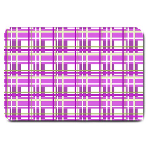 Purple plaid pattern Large Doormat  from ArtsNow.com 30 x20  Door Mat