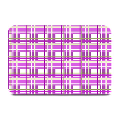 Purple plaid pattern Plate Mats from ArtsNow.com 18 x12  Plate Mat