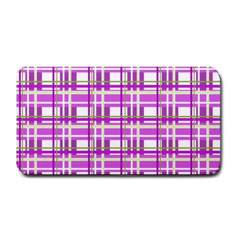 Purple plaid pattern Medium Bar Mats from ArtsNow.com 16 x8.5  Bar Mat