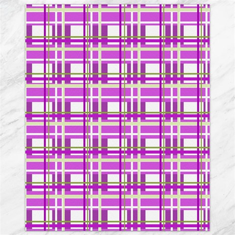 Purple plaid pattern Canvas 11  x 14   from ArtsNow.com 10.95 x13.48  Canvas - 1