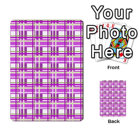 Purple plaid pattern Multi Front 3