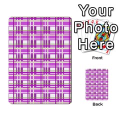 Purple plaid pattern Multi Front 48