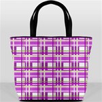 Purple plaid pattern Bucket Bags