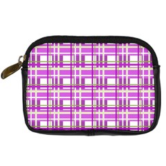 Purple plaid pattern Digital Camera Cases from ArtsNow.com Front