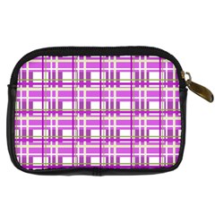 Purple plaid pattern Digital Camera Cases from ArtsNow.com Back