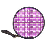 Purple plaid pattern Classic 20-CD Wallets