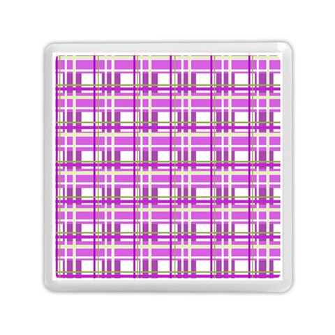 Purple plaid pattern Memory Card Reader (Square)  from ArtsNow.com Front