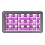 Purple plaid pattern Memory Card Reader (Mini)
