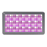 Purple plaid pattern Memory Card Reader (Mini)