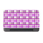 Purple plaid pattern Memory Card Reader with CF