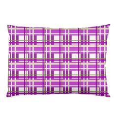 Purple plaid pattern Pillow Case (Two Sides) from ArtsNow.com Front