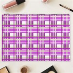 Purple plaid pattern Cosmetic Bag (XXL) 