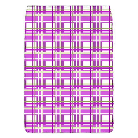 Purple plaid pattern Flap Covers (L)  from ArtsNow.com Front