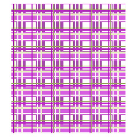 Purple plaid pattern Drawstring Pouches (Medium)  from ArtsNow.com Front