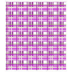Purple plaid pattern Drawstring Pouches (Medium)  from ArtsNow.com Back