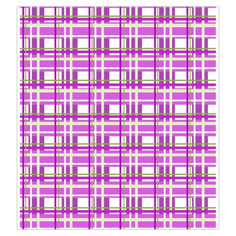 Purple plaid pattern Drawstring Pouches (Large)  from ArtsNow.com Front