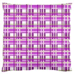 Purple plaid pattern Standard Flano Cushion Case (One Side)