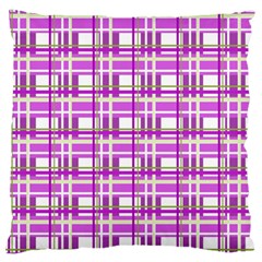 Purple plaid pattern Standard Flano Cushion Case (Two Sides) from ArtsNow.com Front