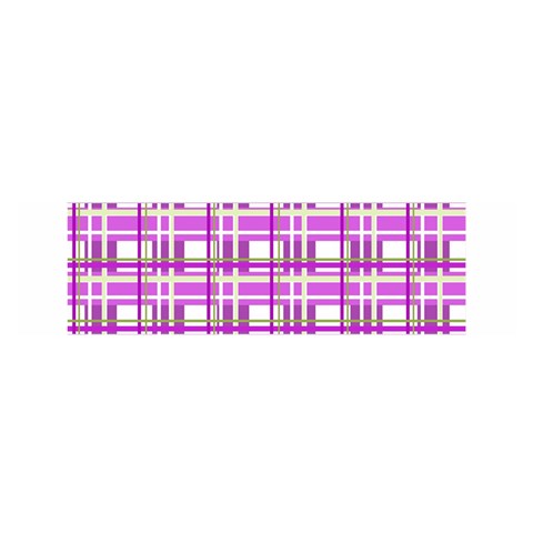 Purple plaid pattern Satin Scarf (Oblong) from ArtsNow.com Front