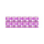Purple plaid pattern Satin Scarf (Oblong)