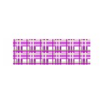 Purple plaid pattern Satin Scarf (Oblong)