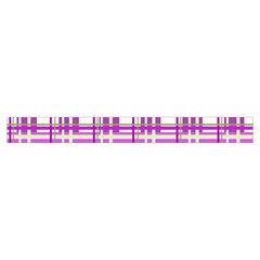 Purple plaid pattern Zipper Large Tote Bag from ArtsNow.com Strap