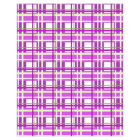 Purple plaid pattern Drawstring Pouches (Extra Large) from ArtsNow.com Front