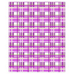 Purple plaid pattern Drawstring Pouches (Extra Large) from ArtsNow.com Front