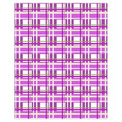 Purple plaid pattern Drawstring Pouches (Extra Large) from ArtsNow.com Back