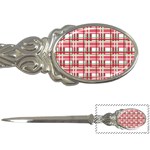 Red plaid pattern Letter Openers