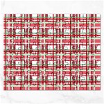 Red plaid pattern Rectangular Jigsaw Puzzl