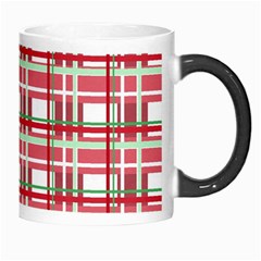 Red plaid pattern Morph Mugs from ArtsNow.com Right