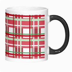 Red plaid pattern Morph Mugs from ArtsNow.com Right