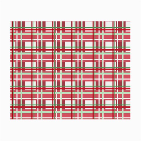Red plaid pattern Small Glasses Cloth from ArtsNow.com Front
