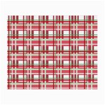 Red plaid pattern Small Glasses Cloth