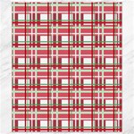 Red plaid pattern Canvas 8  x 10 