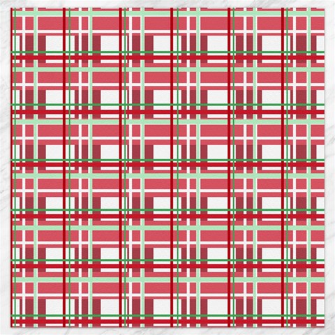 Red plaid pattern Canvas 12  x 12   from ArtsNow.com 11.4 x11.56  Canvas - 1