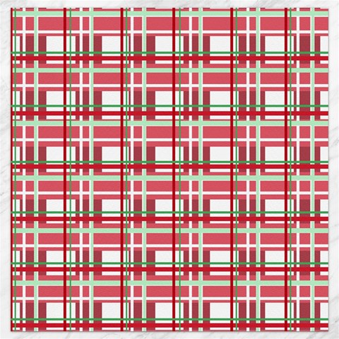 Red plaid pattern Canvas 16  x 16   from ArtsNow.com 15.2 x15.41  Canvas - 1