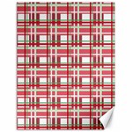 Red plaid pattern Canvas 18  x 24  