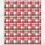 Red plaid pattern Canvas 20  x 24  