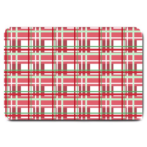 Red plaid pattern Large Doormat  from ArtsNow.com 30 x20  Door Mat
